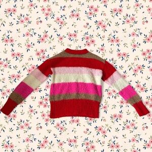 A New Day Striped Mock Neck Sweater